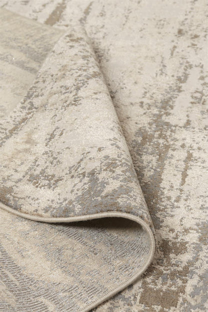 9 x 12 Ivory & Brown Rug