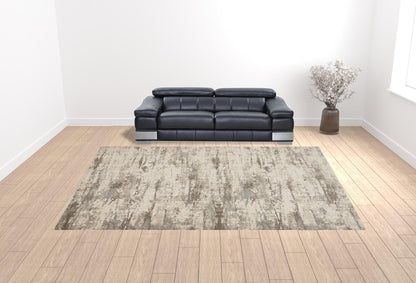12 x 15 Ivory & Brown Rug