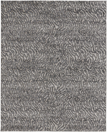 12 x 15 Gray & Ivory Power Loom Rug