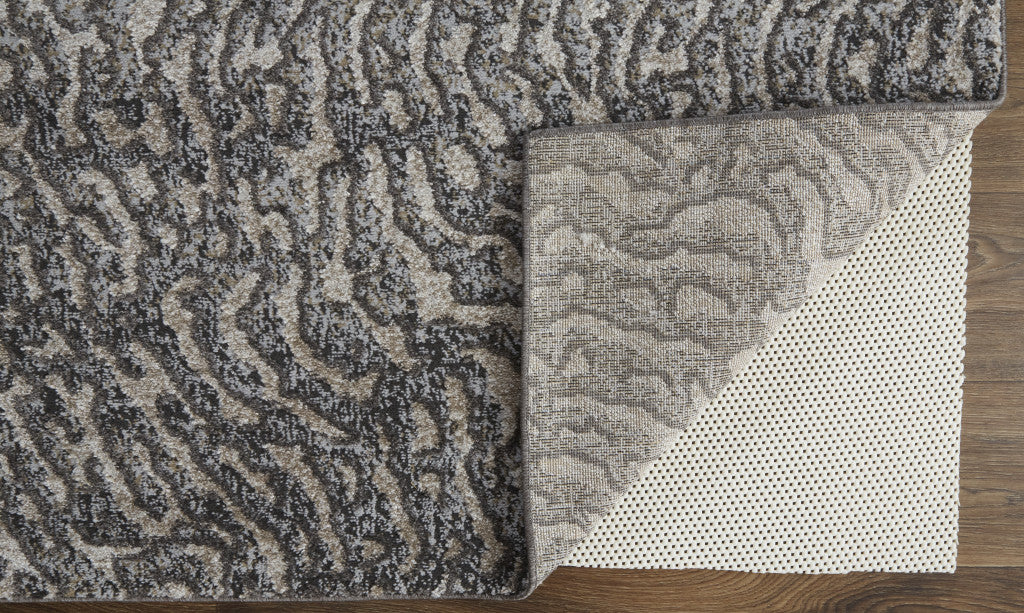 12 x 15 Gray & Ivory Power Loom Rug