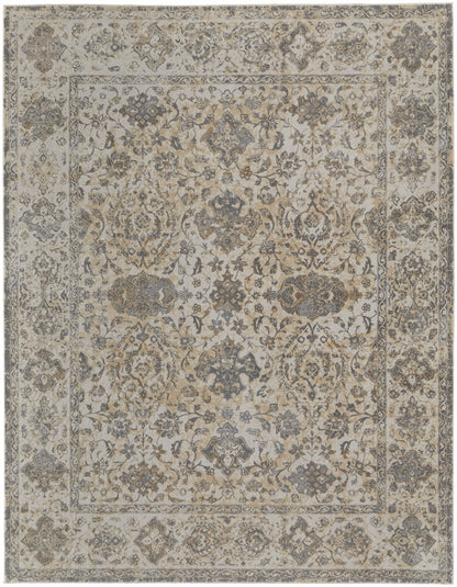 12 x 15 Ivory Tan & Gray Power Loom Rug