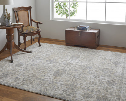 12 x 15 Ivory Tan & Gray Power Loom Rug