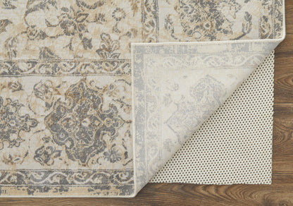 12 x 15 Ivory Tan & Gray Power Loom Rug
