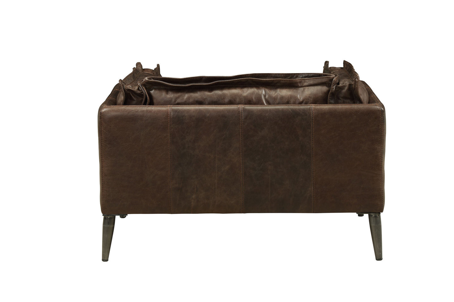 Brown & Black Top Grain Leather Chair and a Half