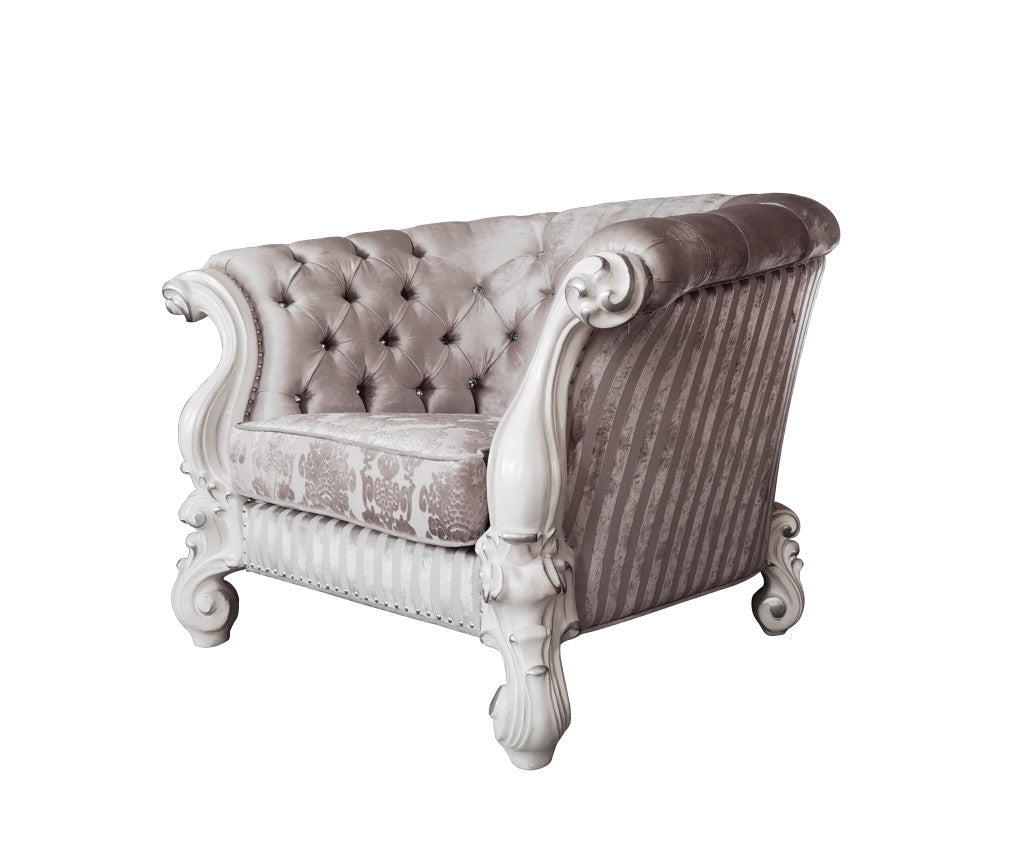 Ivory & Bone Chesterfield Chair