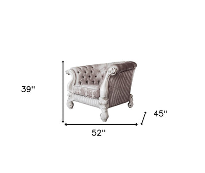 Ivory & Bone Chesterfield Chair