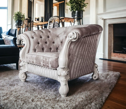Ivory & Bone Chesterfield Chair