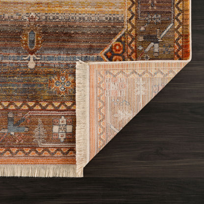 8 x 10 Brown Southwestern Rug