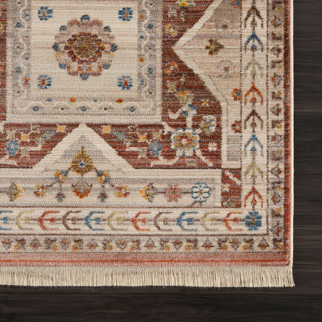 8 x 10 Red Southwestern Rug
