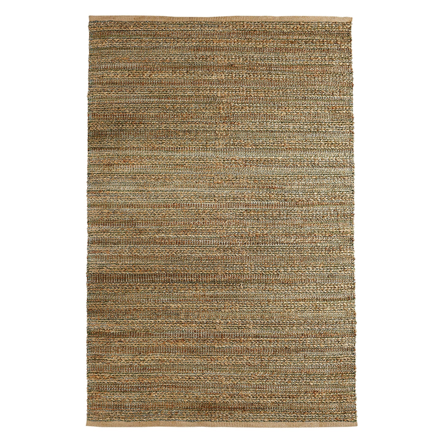 8 x 10 Green Hand Woven Non Skid Rug