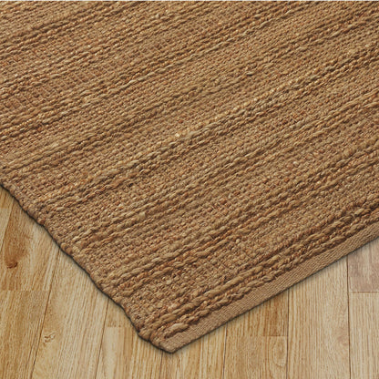 8 x 10 Beige Hand Woven Non Skid Rug