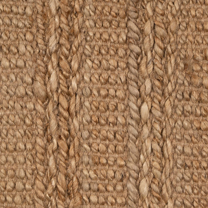 8 x 10 Beige Hand Woven Non Skid Rug