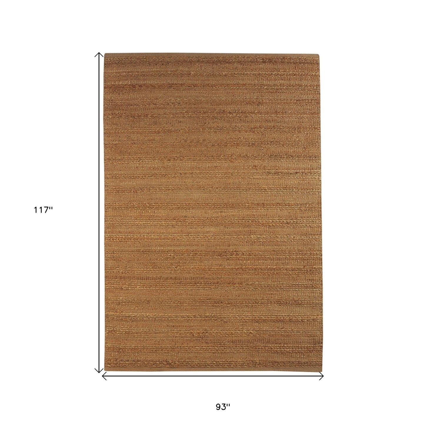 8 x 10 Beige Hand Woven Non Skid Rug