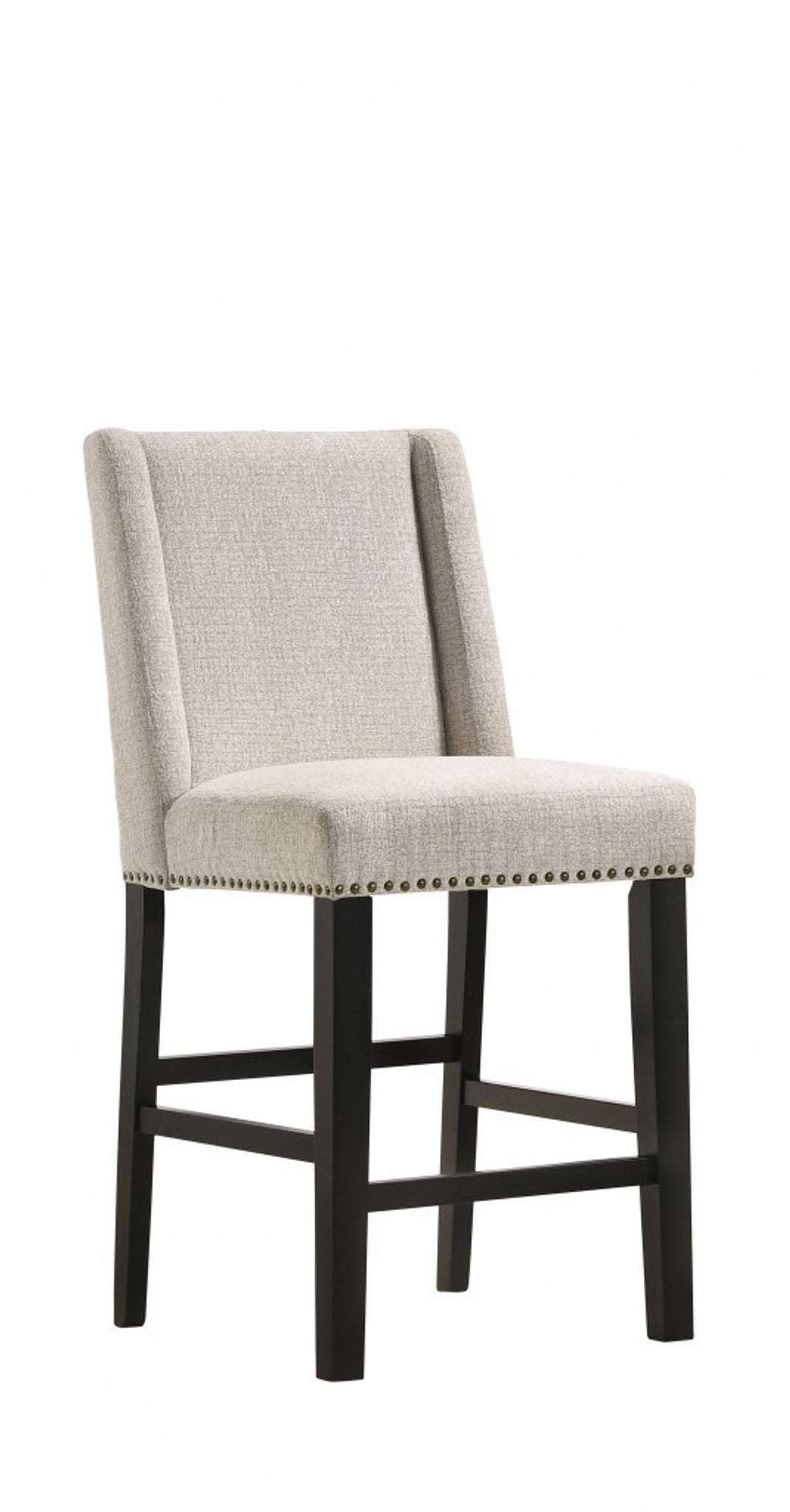 Fawn & Espresso Iron Bar Chairs - Set of 2