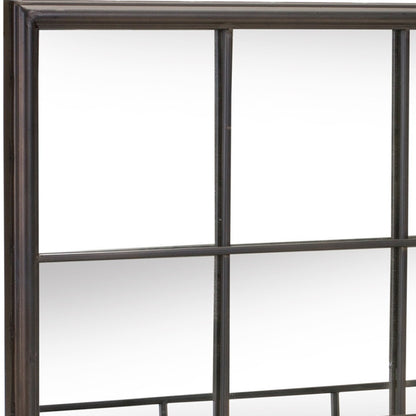 Black Iron Framed Accent Mirror