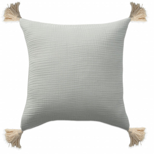 Gray & Beige 100% Cotton Pillow