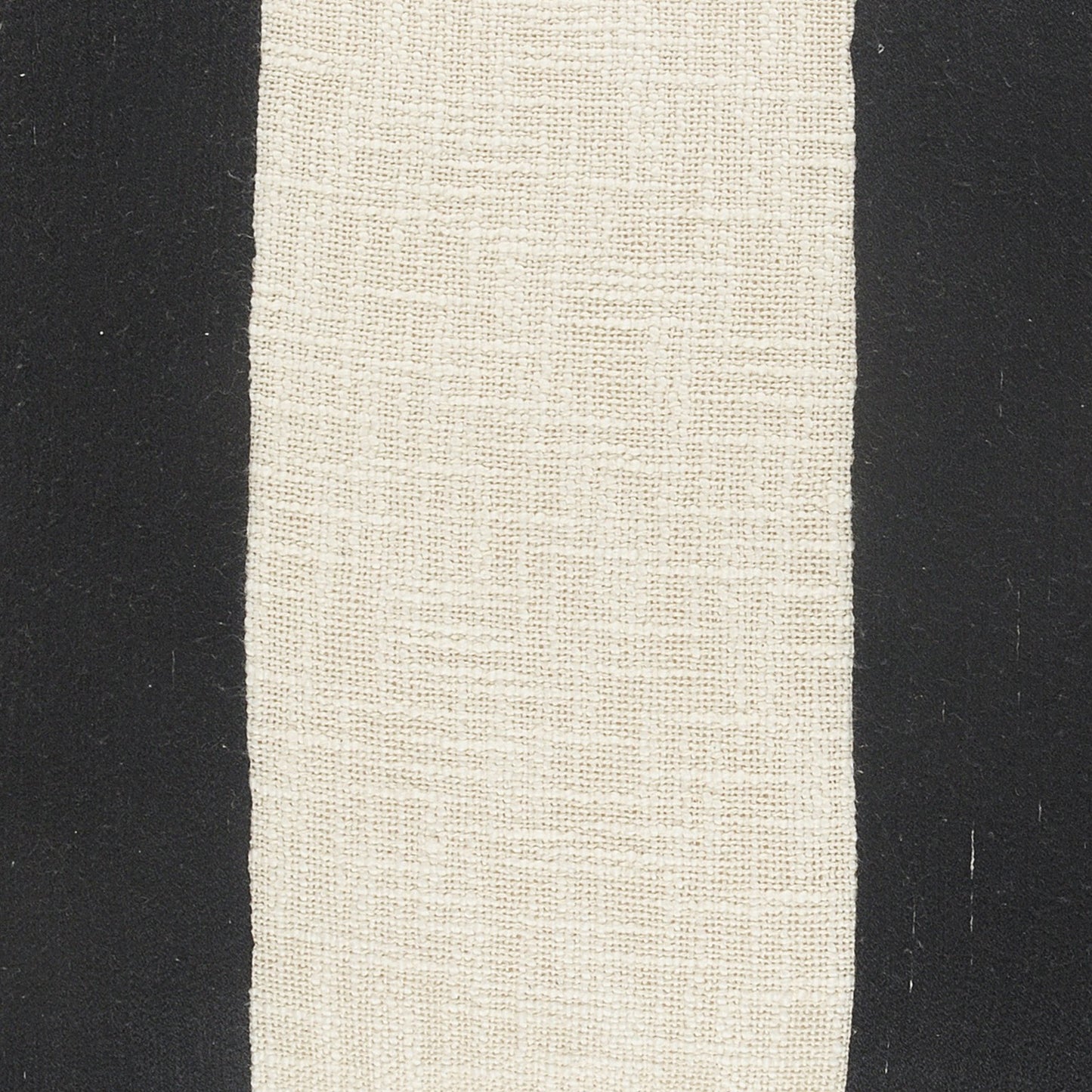 Black & Ivory 100% Cotton Striped Pillow