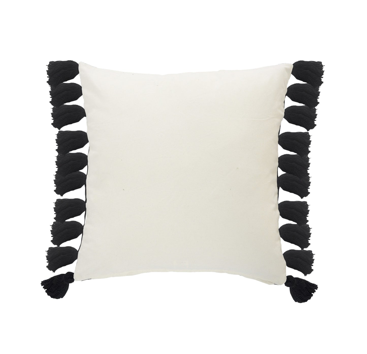 Black & Ivory 100% Cotton Striped Pillow