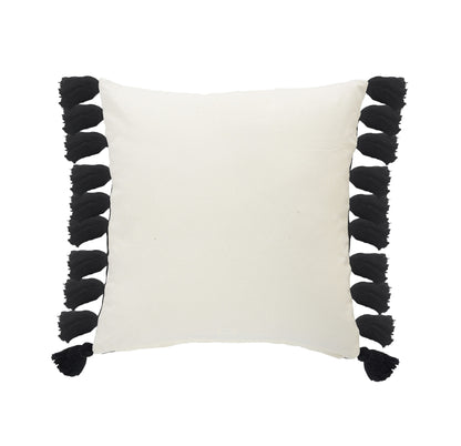 Black & Ivory 100% Cotton Striped Pillow