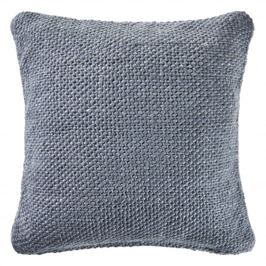 Frost Blue 100% Cotton Pillow