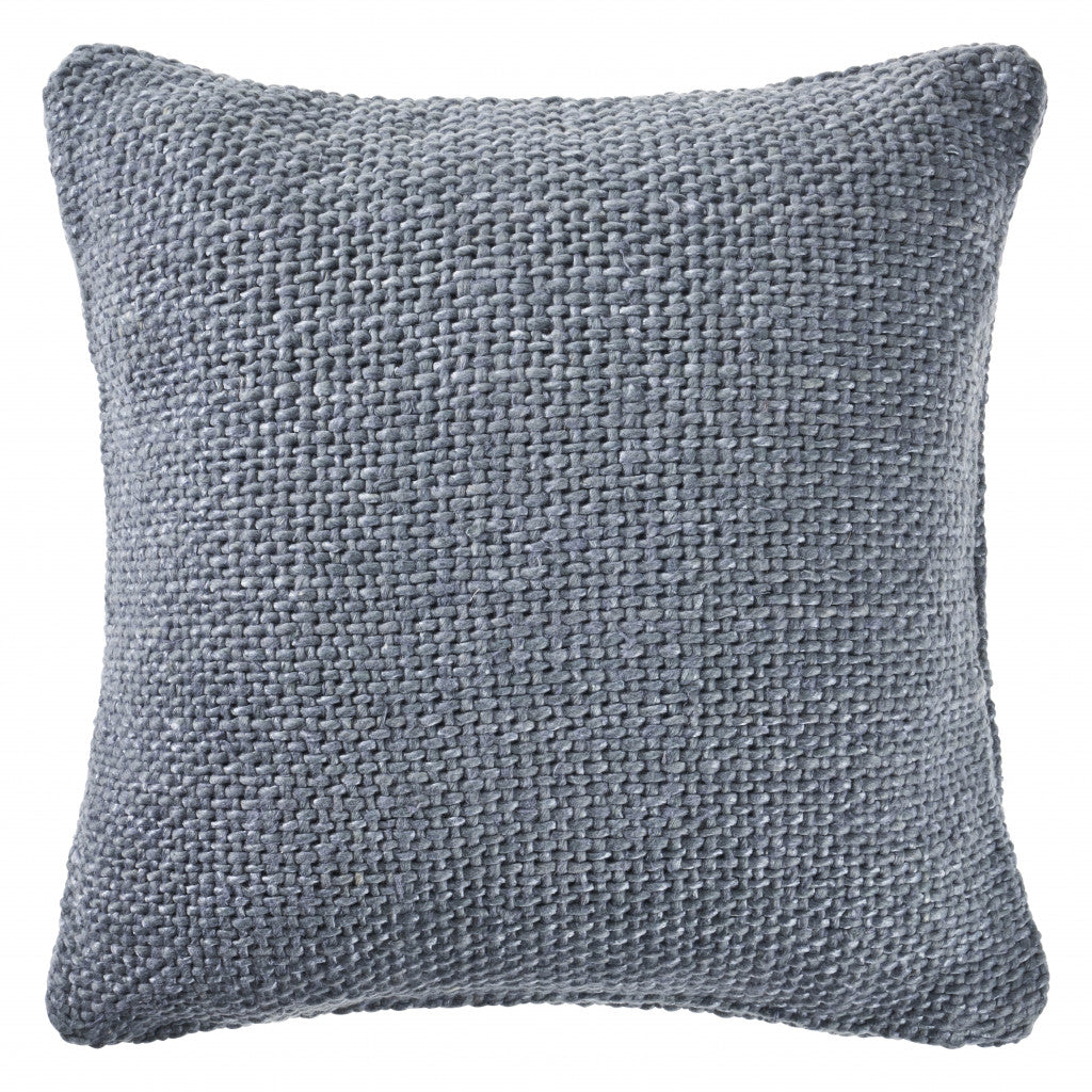 Frost Blue 100% Cotton Pillow