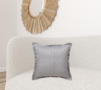 Gray & Yellow Linen Pillow