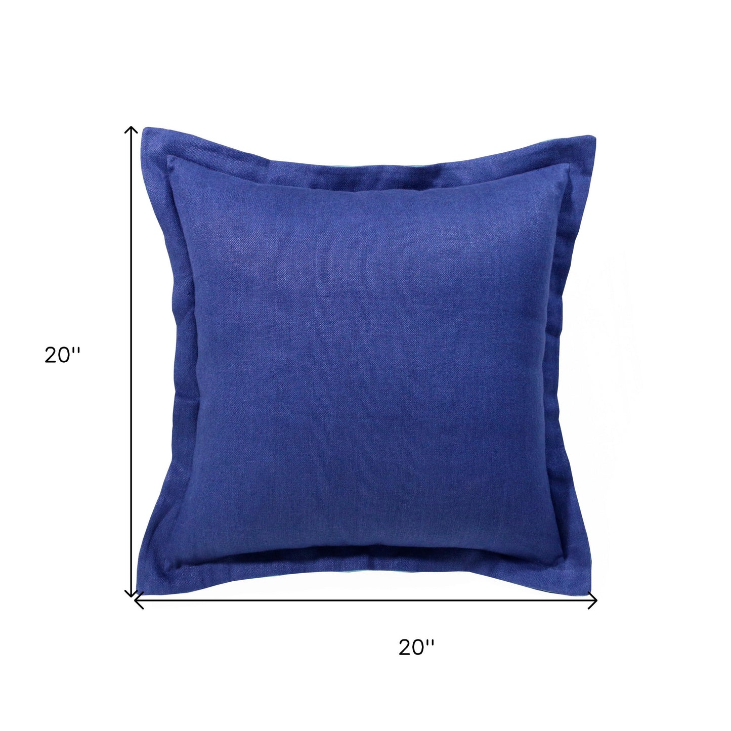 Navy Linen Pillow