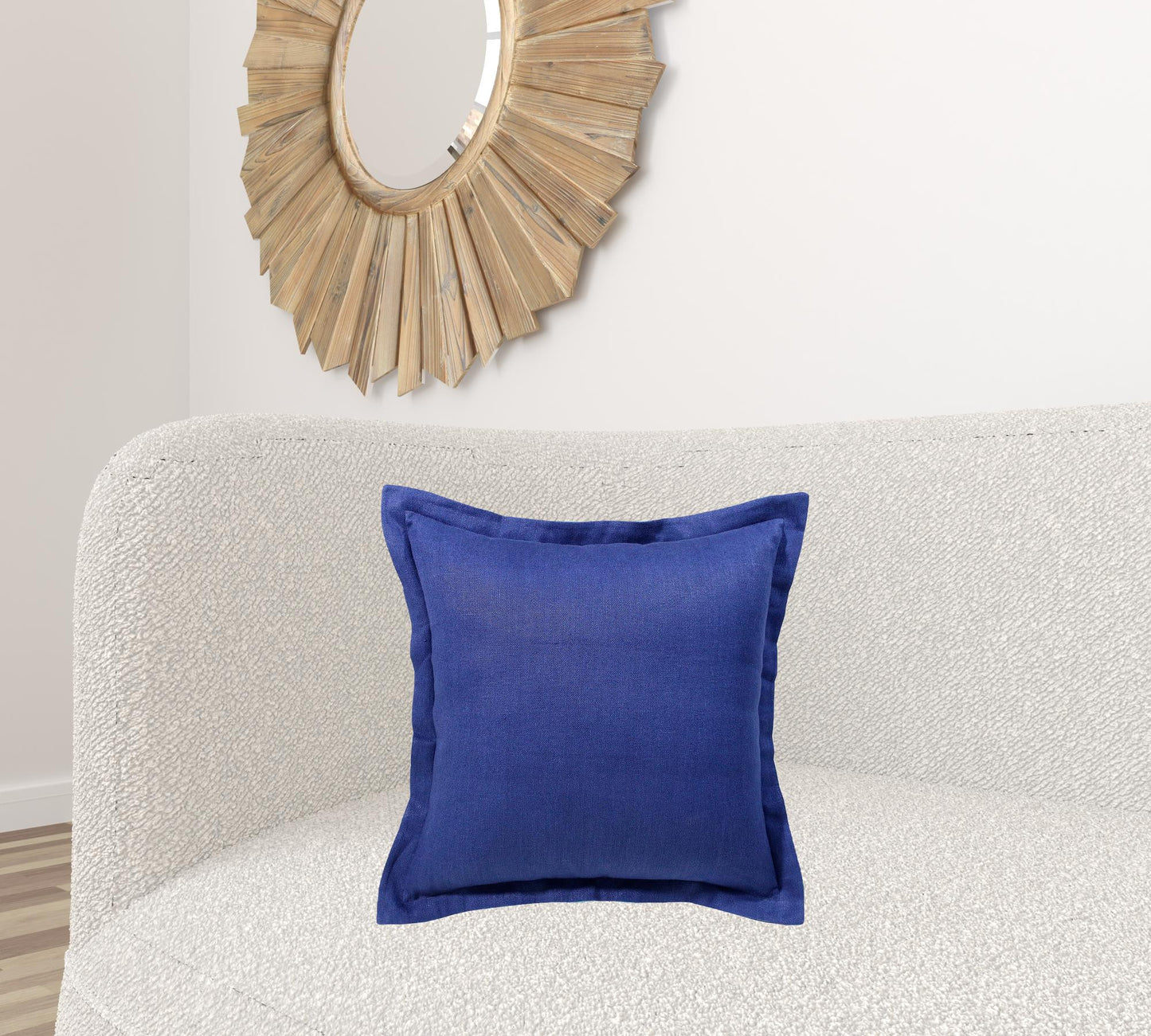 Navy Linen Pillow