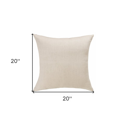 Cream Linen Pillow