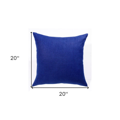 Navy Linen Pillow