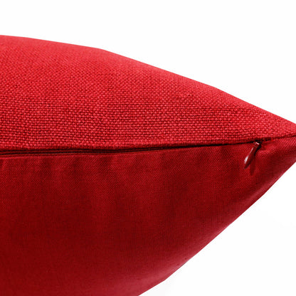 Red Linen Pillow