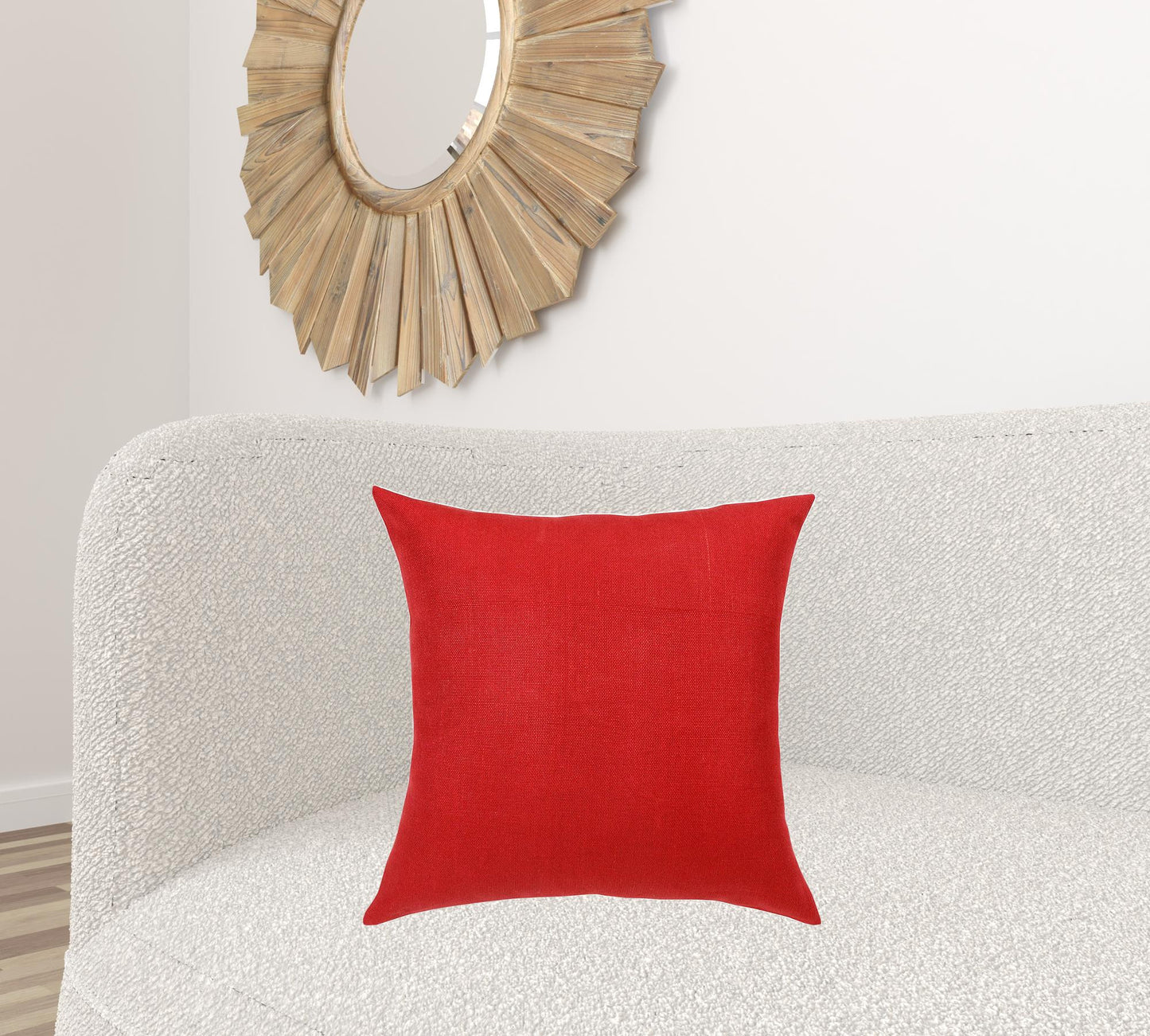 Red Linen Pillow