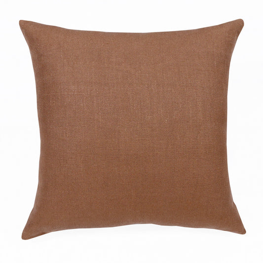 Brown Linen Pillow