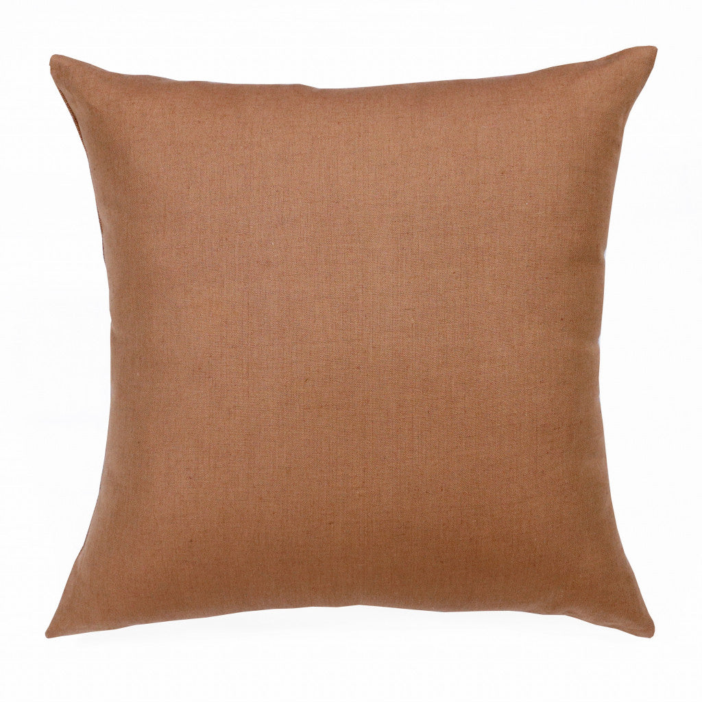 Brown Linen Pillow