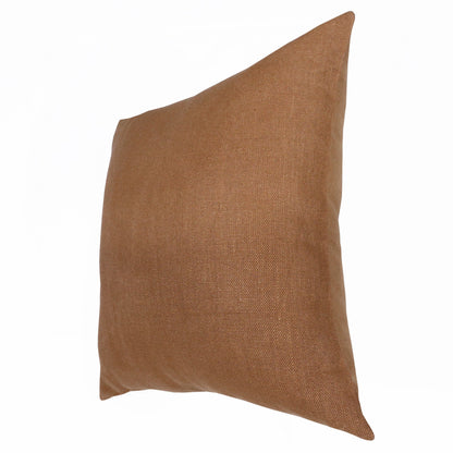 Brown Linen Pillow
