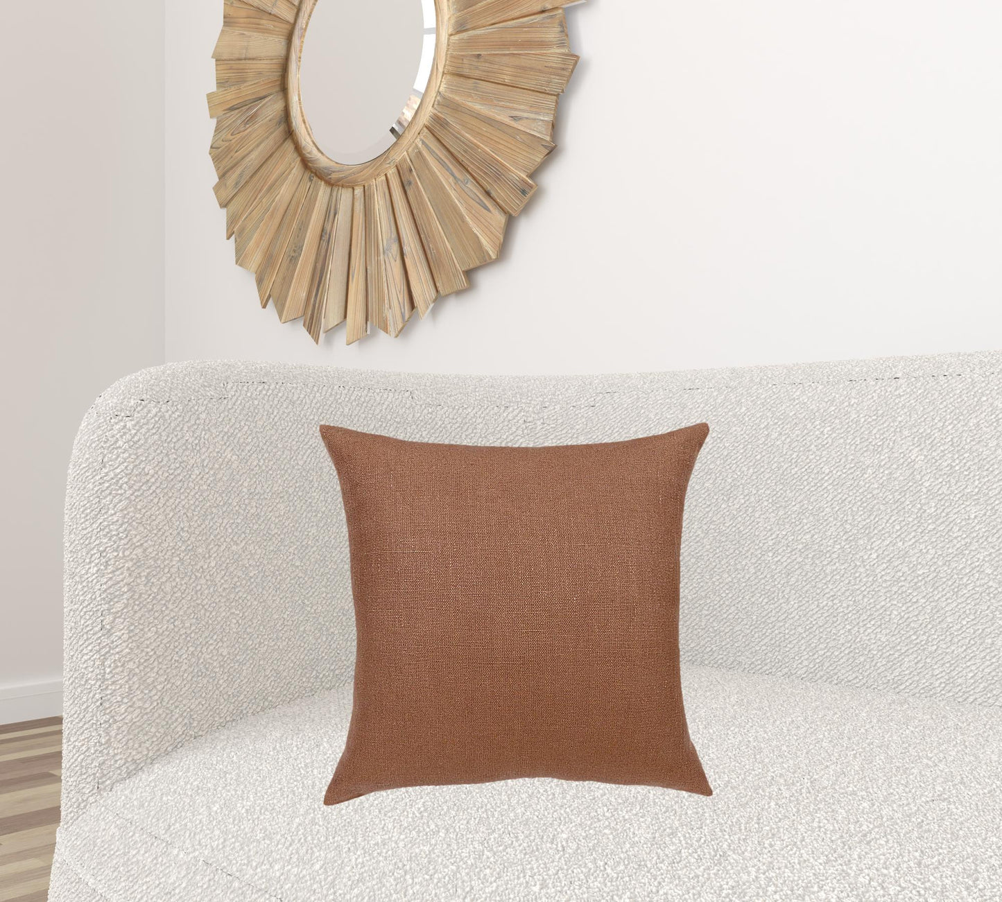 Brown Linen Pillow