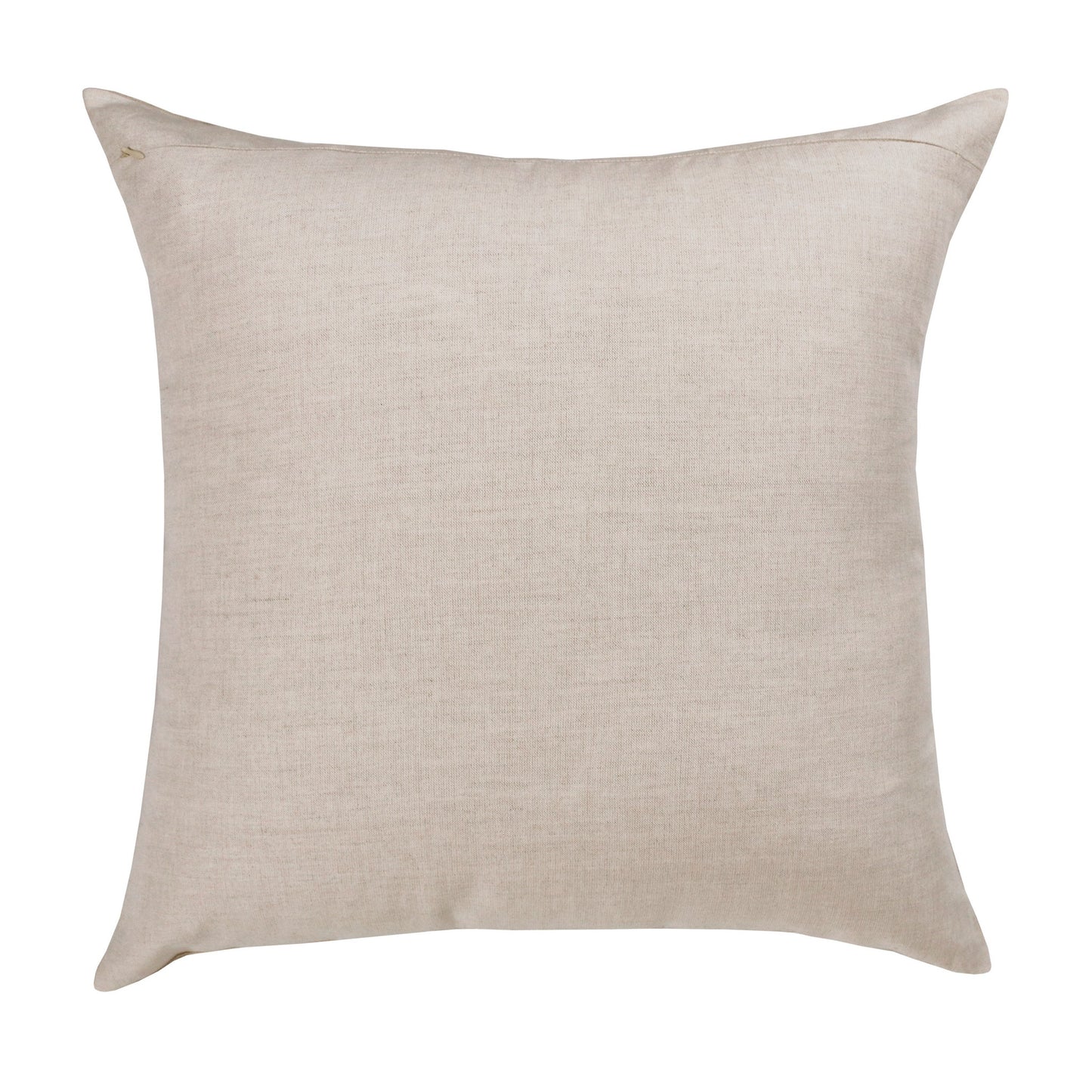 Gray & Tan Linen Striped Pillow