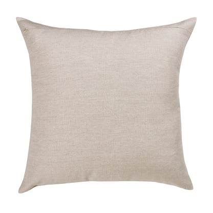 Gray & Tan Linen Striped Pillow