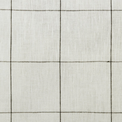 Ivory & Black Linen Geometric Pillow