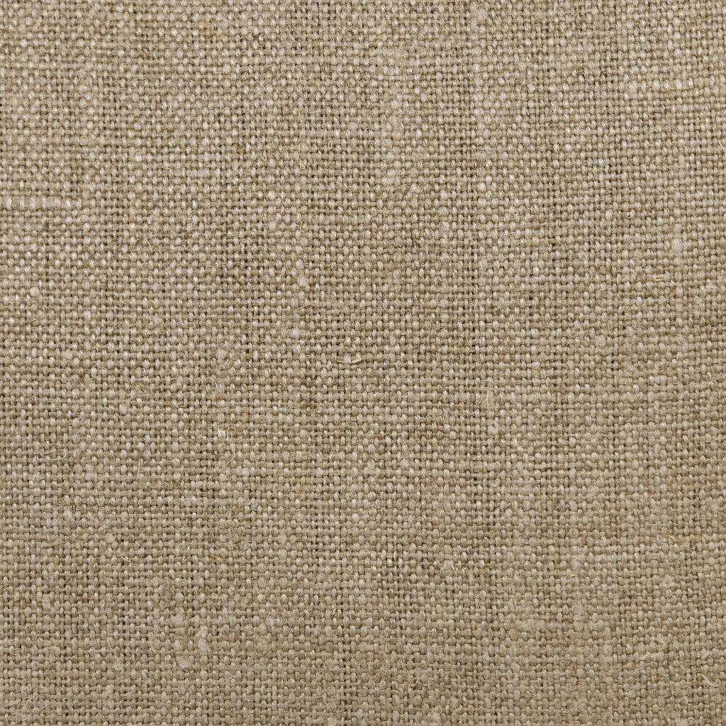 Tan & Black Linen Pillow