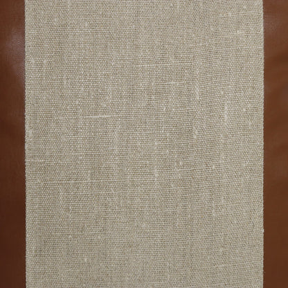 Beige & Brown Linen Striped Pillow