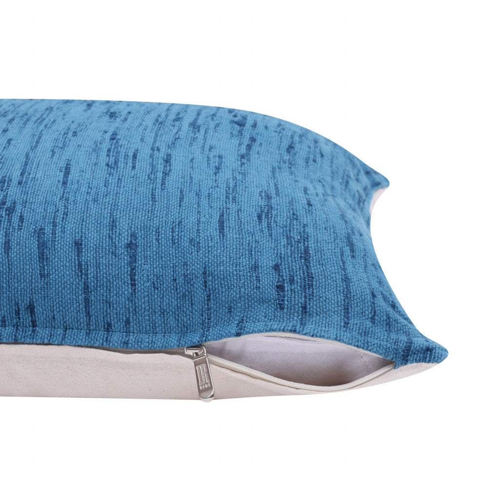 Ocean Blue Linen Pillow