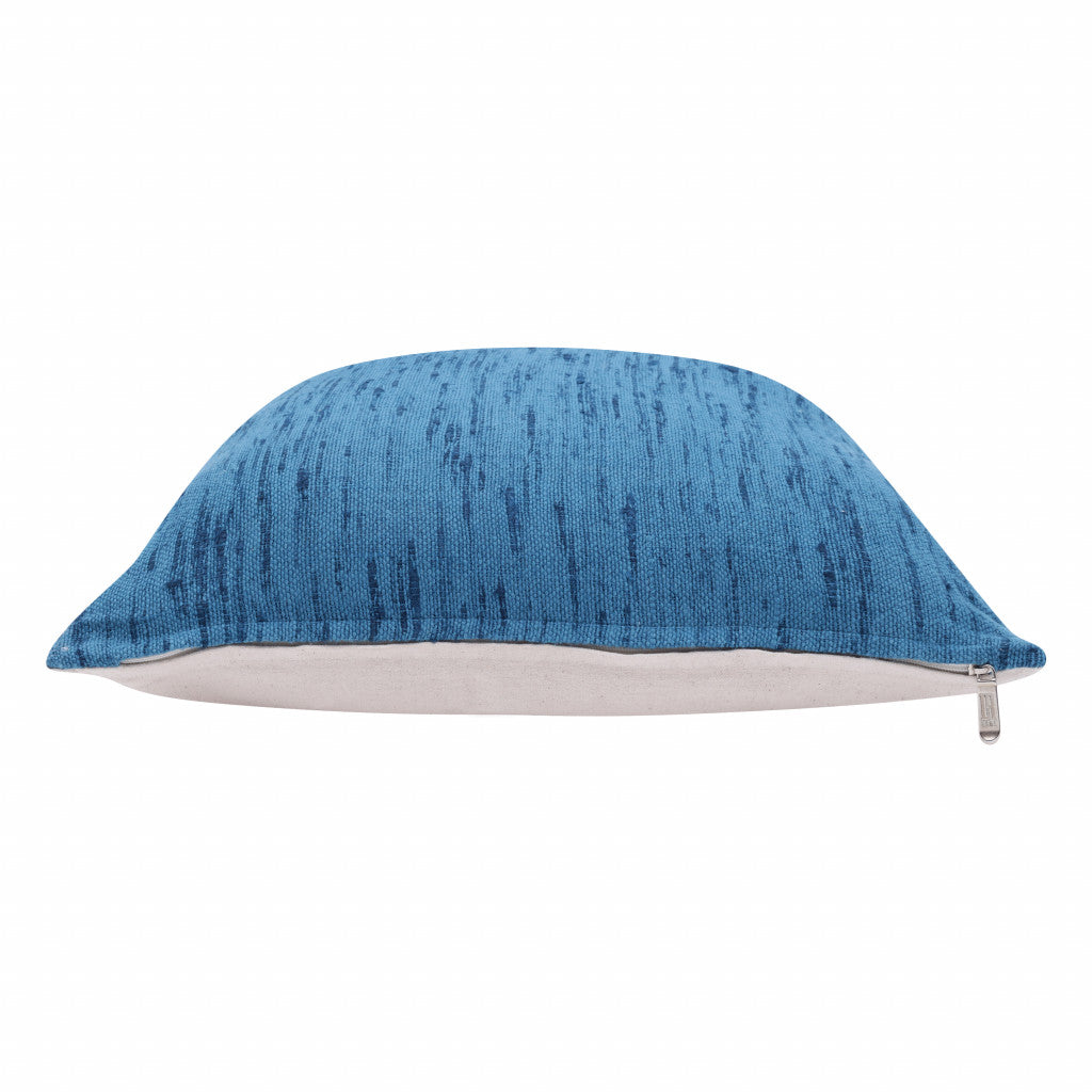 Ocean Blue Linen Pillow