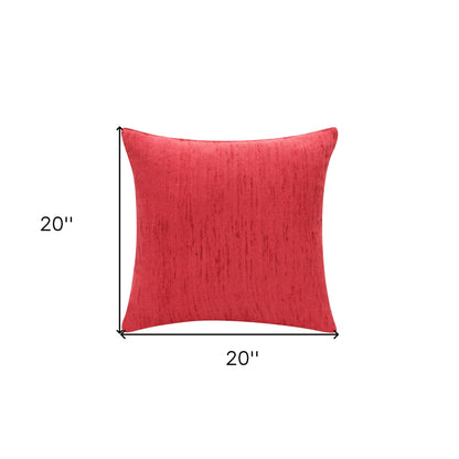 Coral Linen Pillow