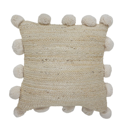 Tan Jute Pillow