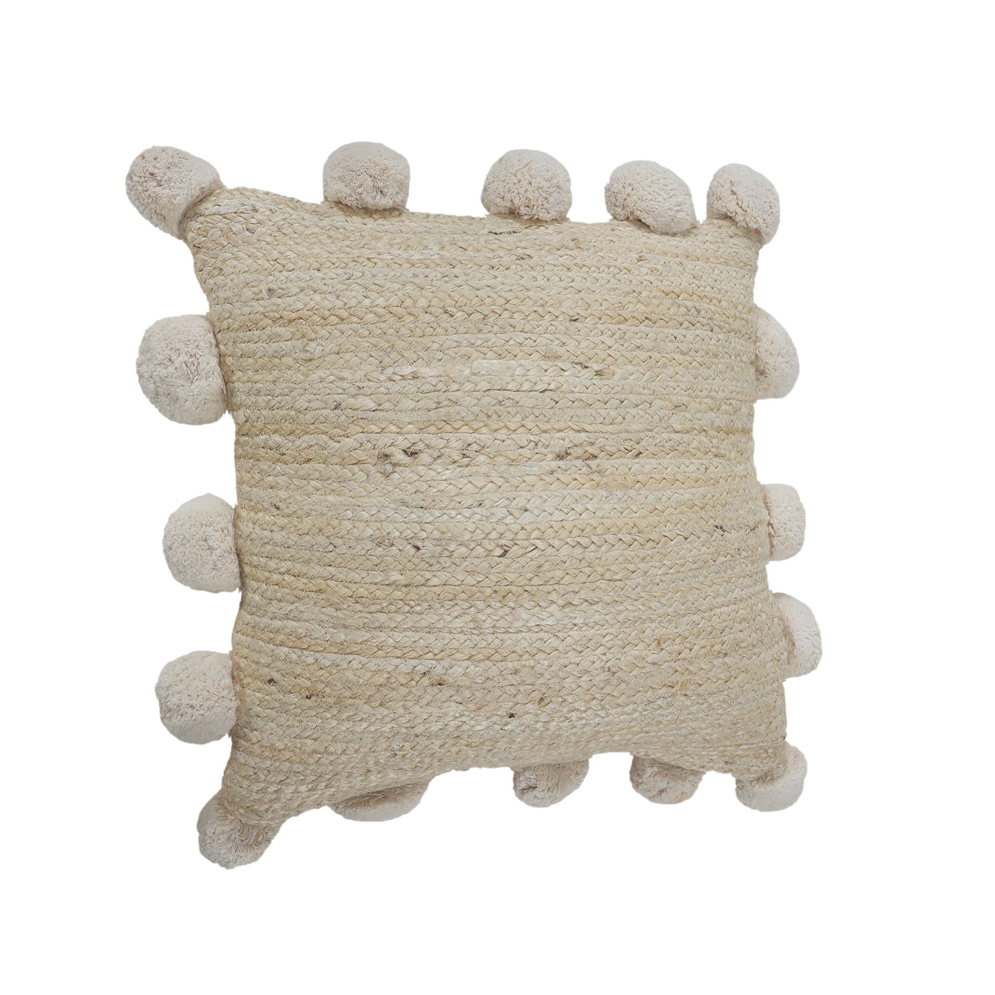 Tan Jute Pillow