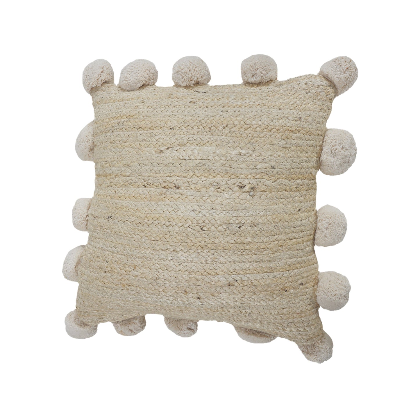 Tan Jute Pillow