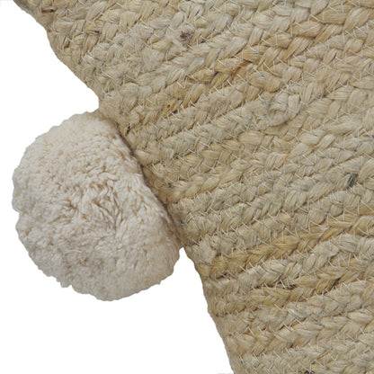 Tan Jute Pillow