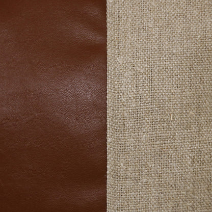 Tan & Brown Linen Striped Pillow