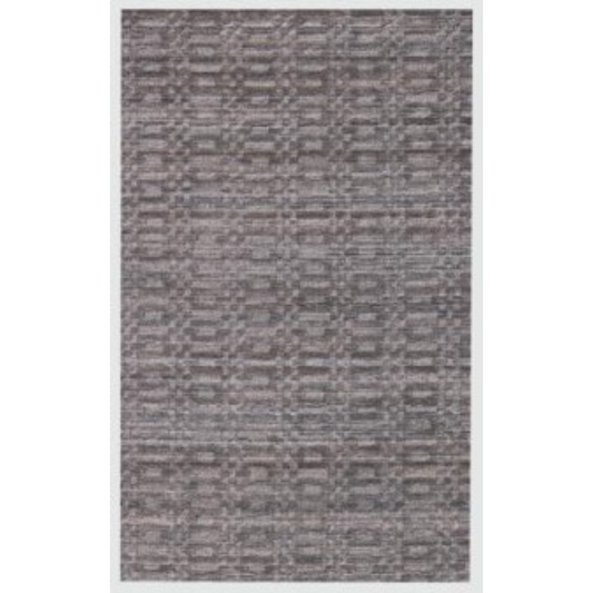8 x 10 Charcoal & Rust Hand Loomed Rug